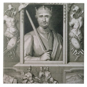 Azulejo Guillermo I los 1027-87) reyes del conquistador