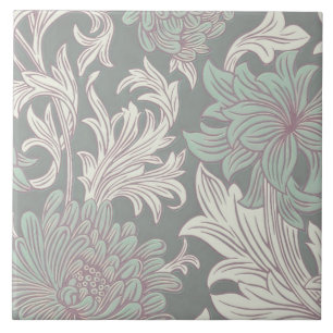 Azulejo Guillermo Morris Chrysanthemum Pattern Cerámica Ti