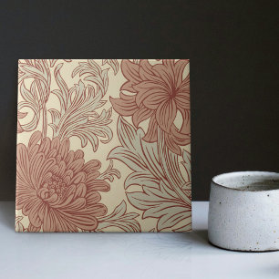 Azulejo Guillermo Morris Chrysanthemum Pattern Cerámica Ti