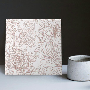 Azulejo Guillermo Morris Chrysanthemum Pattern Cerámica Ti