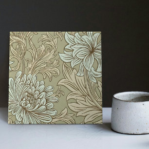 Azulejo Guillermo Morris Chrysanthemum Pattern Cerámica Ti