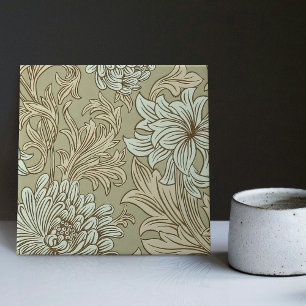 Azulejo Guillermo Morris Chrysanthemum Pattern Cerámica Ti