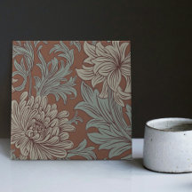 Guillermo Morris Chrysanthemum Pattern Cerámica Ti