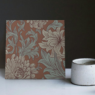 Azulejo Guillermo Morris Chrysanthemum Pattern Cerámica Ti