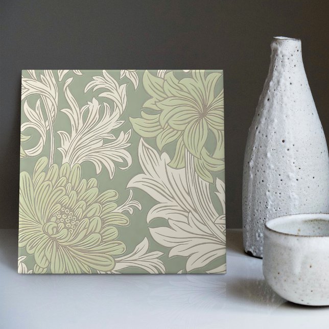 Azulejo Guillermo Morris Chrysanthemum Pattern Cerámica Ti (Subido por el creador)