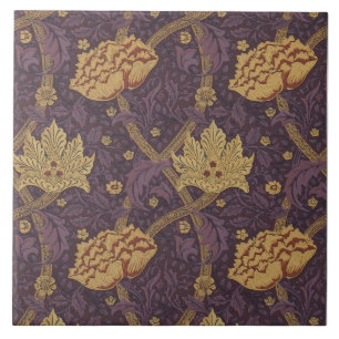 Azulejo Guillermo Morris rico en plumas color Windrush