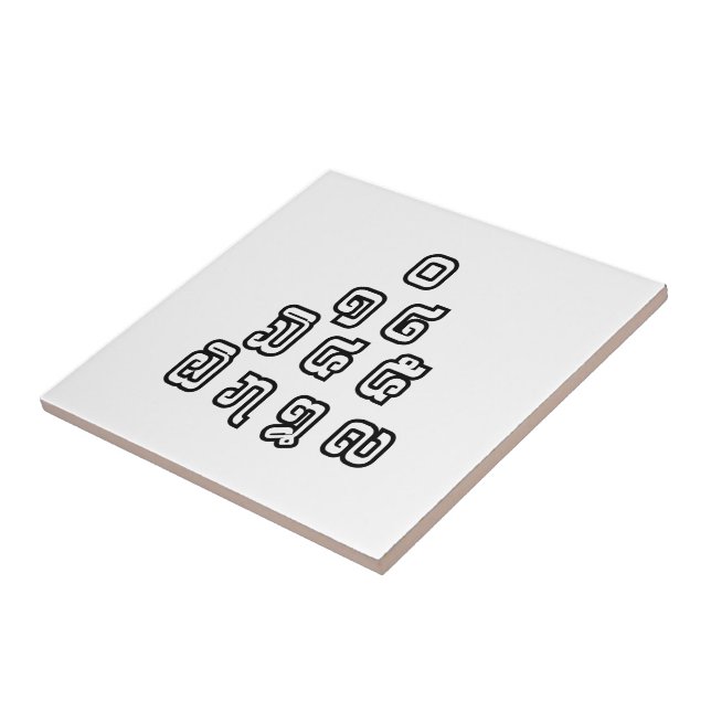 Azulejo Guión lingüístico laosiano/lao (Lado)