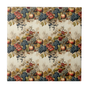 Azulejo Guirnalda de Crema de Fruta de Uva de Viñedo Vinta