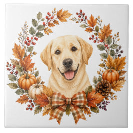 Azulejo Guirnalda de Otoño de Labrador