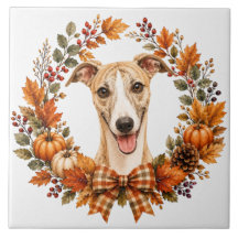 Guirnalda de otoño Whippet