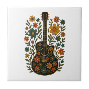 Azulejo Guitar & Bloom Designs
