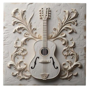 Azulejo Guitar Ceramic Tile