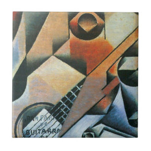 Azulejo Guitarra (Banjo) y Gafas, Juan Gris, Arte Antiguo
