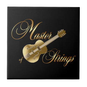 Azulejo Guitarra dorada