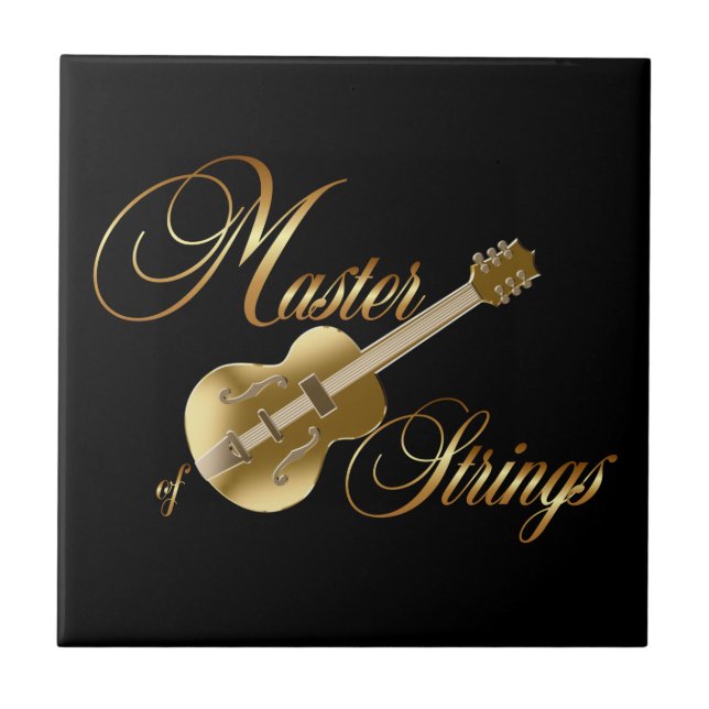 Azulejo Guitarra dorada (Frente)