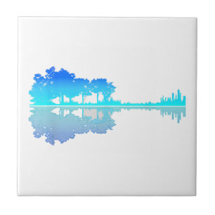 Azulejo Guitarra Lake Shadow Love Guitar