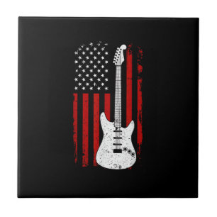 Azulejo Guitarra reproductor de música de la bandera estad