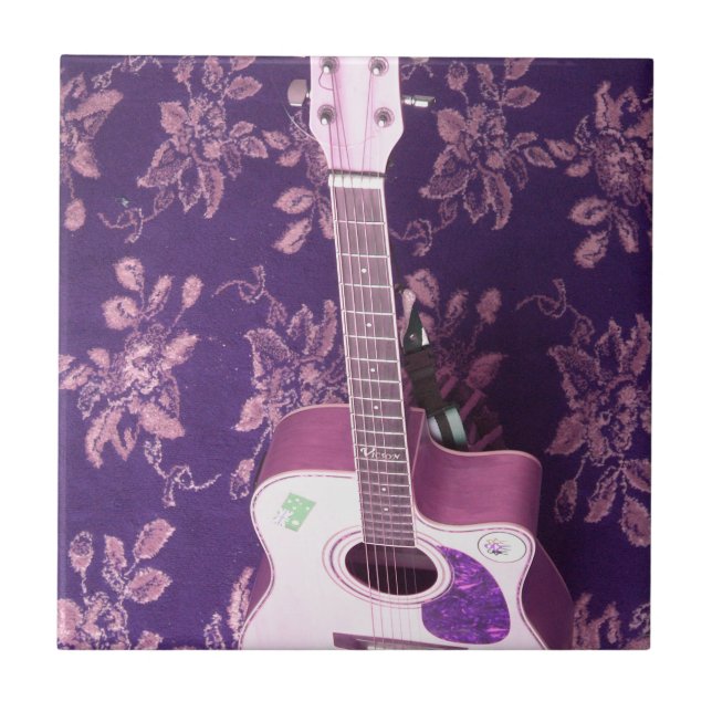 Azulejo Guitarra vintage: Sueño estilo vibe africano (Frente)