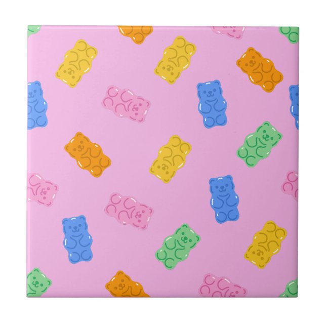 Azulejo Gummy Bear Aesthetic Ceramic Tile (Frente)