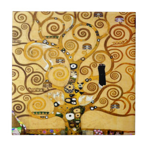 Azulejo Gustav Klimt Árbol de la Vida: Simbolista Art Nouv
