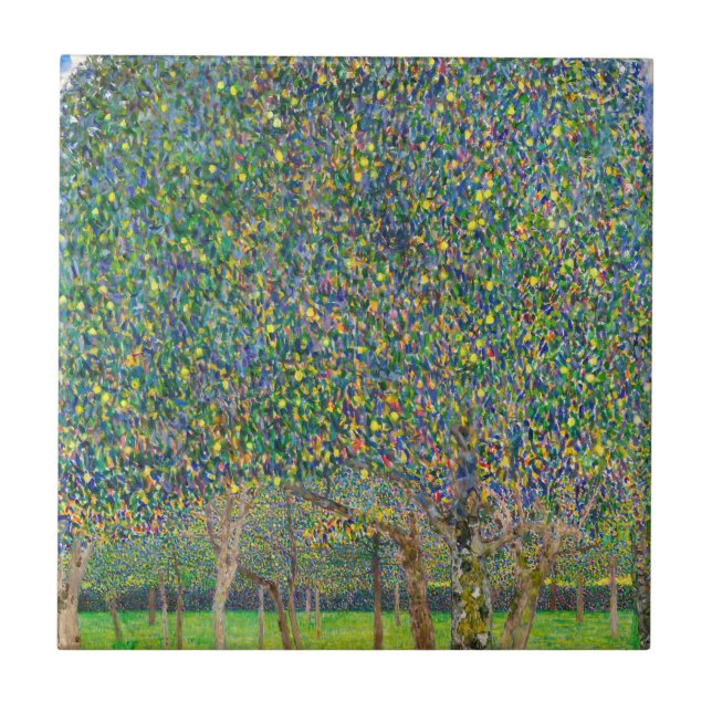 Azulejo Gustav Klimt - Árbol de peras (Frente)