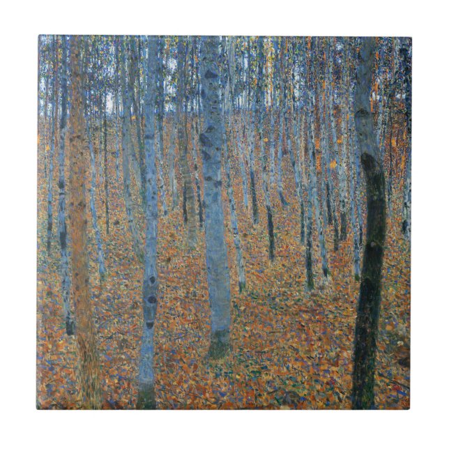 Azulejo Gustav Klimt Beech Tree Forest Grove (Frente)