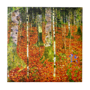 Azulejo Gustav Klimt Birch Trees