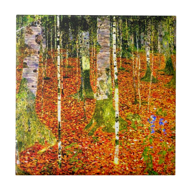 Azulejo Gustav Klimt Birch Trees (Frente)