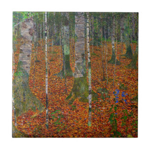 Azulejo Gustav Klimt - Bosque de abedules