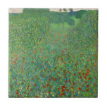 Azulejo Gustav Klimt - Campo de amapola<br><div class="desc">Campo de amapola / Campo de los cachorros - Gustav Klimt,  Petróleo en lienzo,  1907</div>