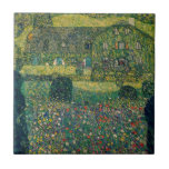 Azulejo Gustav Klimt - Casa de campo del artista<br><div class="desc">Casa de campo por el Attersee - Gustav Klimt,  Oil on Canvas,  1914</div>