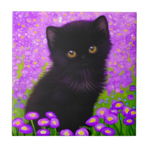 Azulejo Gustav Klimt Cat