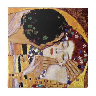 Azulejo Gustav Klimt - El Beso - Arte Nouveau Antiguo