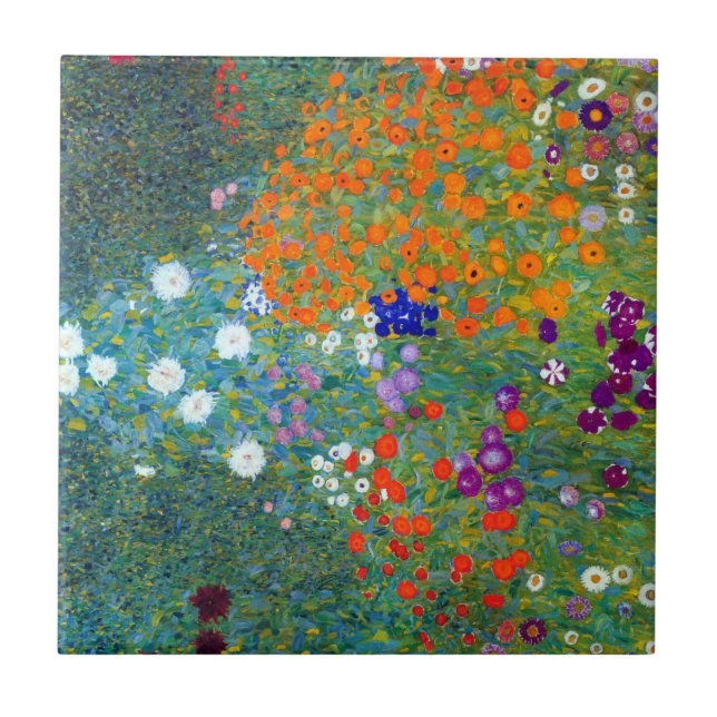 Azulejo Gustav Klimt Flower Garden (Frente)