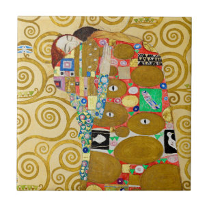 Azulejo Gustav Klimt Fulfillment Nouveau Couple