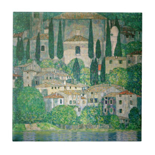Azulejo Gustav Klimt - Iglesia en Cassone