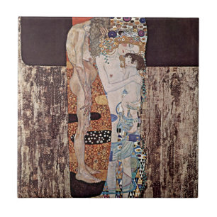 Azulejo Gustav Klimt: Las tres edades de la mujer