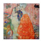 Azulejo Gustav Klimt - Mujeres amigas<br><div class="desc">Mujeres amigas - Gustav Klimt,  Oil on Canvas,  1916-17 (destruido en 1945)</div>