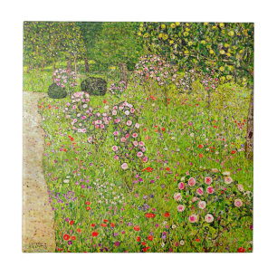 Azulejo Gustav Klimt Orchard con Rosas