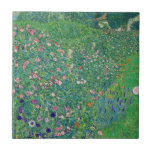 Azulejo Gustav Klimt - Paisaje de los jardines italianos<br><div class="desc">Paisaje Jardín Italiano / Paisaje Horticultural Italiano - Gustav Klimt,  Petróleo en Lienzo,  1913</div>