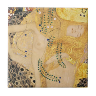 Azulejo Gustav Klimt - Serpientes Acuáticas I