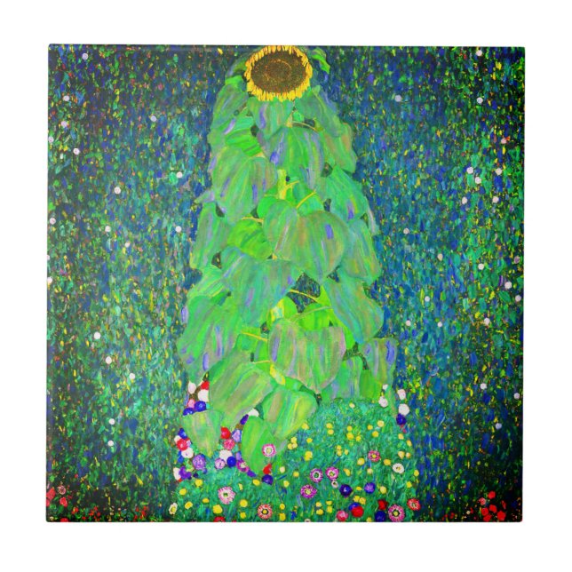 Azulejo Gustav Klimt Sunflower (Frente)