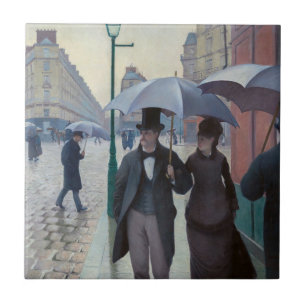 Azulejo Gustave Caillebotte - Calle de París; Día lluvioso