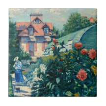 Gustave Caillebotte - Dahlias, Jardín