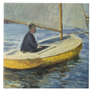 Azulejo Gustave Caillebotte - el barco amarillo