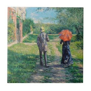 Azulejo Gustave Caillebotte - El camino cuesta arriba