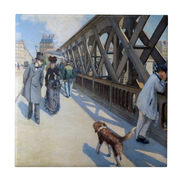 Azulejo Gustave Caillebotte - Le Pont de l'Europe (Frente)