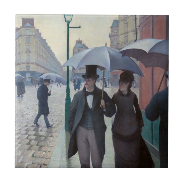 Azulejo Gustave Caillebotte - Paris Street; Rainy Day (Frente)
