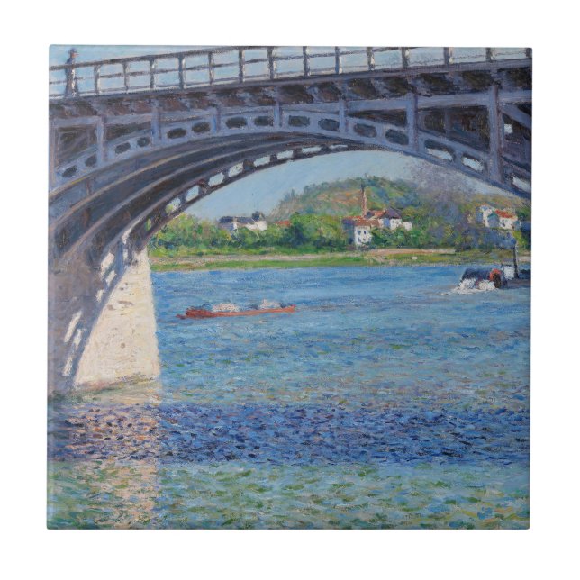 Azulejo Gustave Caillebotte - Puente en Argenteuil & Seine (Frente)