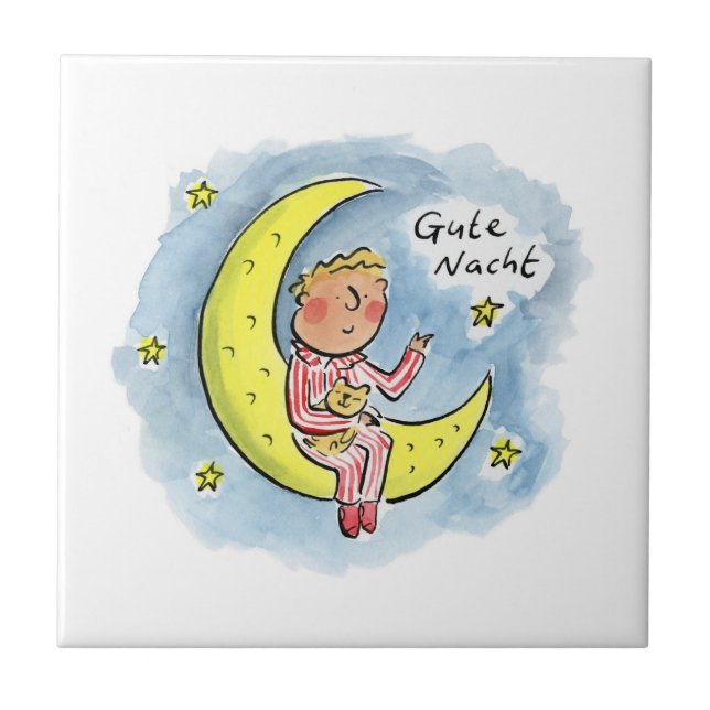 Azulejo Gute Nacht (Frente)